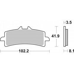 SET PASTIGLIE  SINTER RACING 07BB37SC | BREMBO