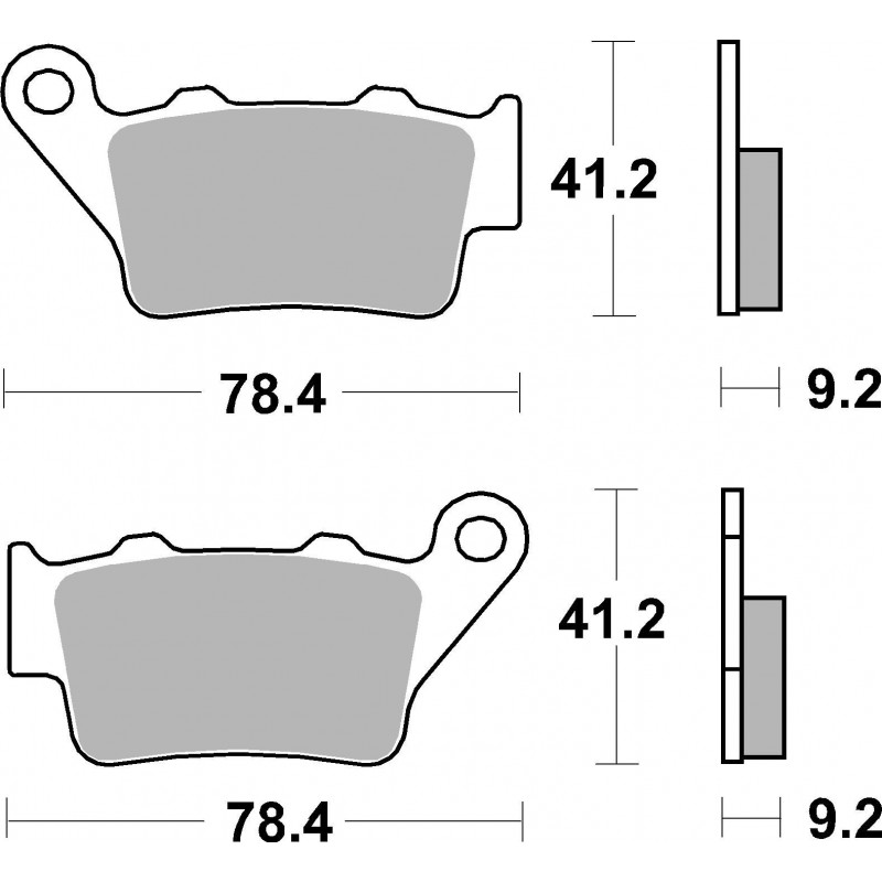 SET PASTIGLIE  SEMIMETALLICA 07BB02TT | BREMBO