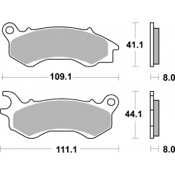 SET PASTIGLIE  SCOOTER 07090 | BREMBO