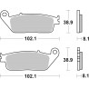 SET PASTIGLIE  SCOOTER 07074 | BREMBO