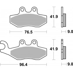 SET PASTIGLIE SCOOTER SINTER 07056XS | BREMBO