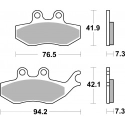 SET PASTIGLIE  SCOOTER 07054 | BREMBO