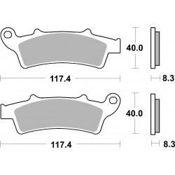 SET PASTIGLIE  SCOOTER 07045 | BREMBO