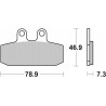 SET PASTIGLIE  SCOOTER 07006 | BREMBO