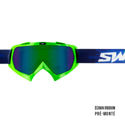 MASCHERA CROSS SWAP'S PIXEL VERDE + LENTE IRIDIUM VERDE |...