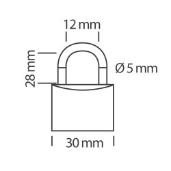 LUCCHETTO A COMBINAZIONE 3 CIFRE -41MM | STAR LOCKS