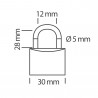 LUCCHETTO A COMBINAZIONE 3 CIFRE -41MM | STAR LOCKS