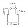 LUCCHETTO A CHIAVE 40MM | STAR LOCKS