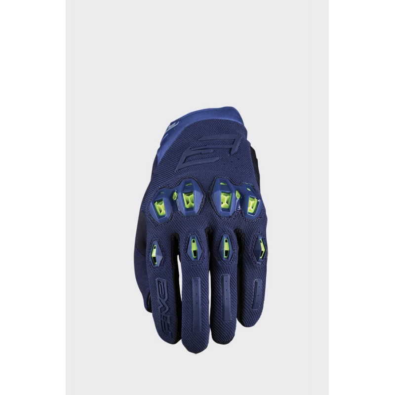 GUANTI FIVE STUNT EVO2 NIGHT BLUE FLUO YELLOW | FIVE GLOVES