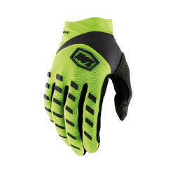 GUANTI 100% AIRMATIC FLUO YELLOW BLACK  | 100%