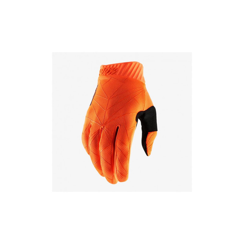 GUANTI 100% RIDEFIT FLUO ORANGE BLACK  | 100%