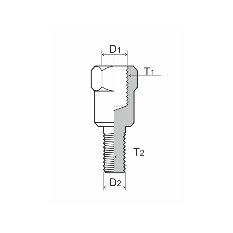 121850090 ADATTATORE SPECCHIETTO RMS M8 SINISTRO - M10 SINISTRO - M10  | RMS