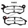 PASTIGLIE FRENO  MESCOLA ORGANICA SCOOTER CODICE R1660300 | EBC BRAKES | MPN: SFA603