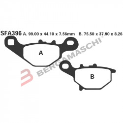 PASTIGLIE FRENO  MESCOLA ORGANICA SCOOTER CODICE R1639600 | EBC BRAKES | MPN: SFA396