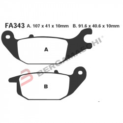 PASTIGLIE FRENO  MESCOLA ORGANICA MOTO CODICE R1234300 | EBC BRAKES