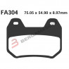 PASTIGLIE FRENO  MESCOLA ORGANICA MOTO CODICE R1230400 | EBC BRAKES | MPN: FA304