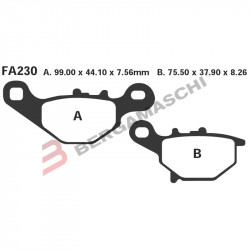 PASTIGLIE FRENO  MESCOLA ORGANICA MOTO CODICE R1223000 | EBC BRAKES | MPN: FA230TT