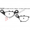 PASTIGLIE FRENO  MESCOLA ORGANICA MOTO CODICE R1223000 | EBC BRAKES | MPN: FA230TT