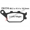 PASTIGLIE FRENO  MESCOLA SINTERIZZATA MOTO CODICE R1817400 | EBC BRAKES | MPN: FA174HH