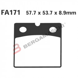 PASTIGLIE FRENO  MESCOLA ORGANICA MOTO CODICE R1217100 | EBC BRAKES | MPN: FA171