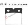 PASTIGLIE FRENO  MESCOLA ORGANICA MOTO CODICE R1217100 | EBC BRAKES | MPN: FA171