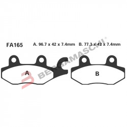 PASTIGLIE FRENO  MESCOLA SINTERIZZATA MOTO CODICE R1416500 | EBC BRAKES | MPN: FA165R