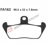 PASTIGLIE FRENO  MESCOLA ORGANICA MOTO CODICE R1216300 | EBC BRAKES | MPN: FA163