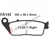 PASTIGLIE FRENO  MESCOLA ORGANICA MOTO CODICE R1214200 | EBC BRAKES | MPN: FA142