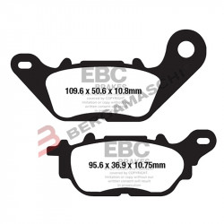 PASTIGLIE FRENO  MESCOLA ORGANICA MOTO CODICE R1266200 | EBC BRAKES