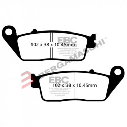 PASTIGLIE FRENO  MESCOLA ORGANICA SCOOTER CODICE R1660800 | EBC BRAKES