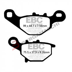 PASTIGLIE FRENO  MESCOLA ORGANICA SCOOTER CODICE R1639600 | EBC BRAKES | MPN: SFA396