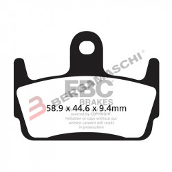 PASTIGLIE FRENO  MESCOLA ORGANICA SCOOTER CODICE R1623400 | EBC BRAKES