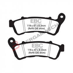 PASTIGLIE FRENO  MESCOLA ORGANICA MOTO CODICE R1238800 | EBC BRAKES | MPN: FA388