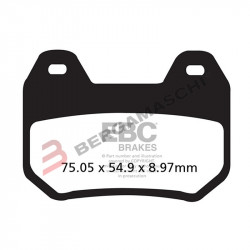 PASTIGLIE FRENO  MESCOLA ORGANICA MOTO CODICE R1230400 | EBC BRAKES | MPN: FA304