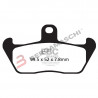 PASTIGLIE FRENO  MESCOLA ORGANICA MOTO CODICE R1216300 | EBC BRAKES | MPN: FA163