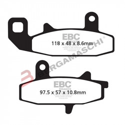 PASTIGLIE FRENO  MESCOLA ORGANICA MOTO CODICE R1214700 | EBC BRAKES