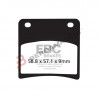 PASTIGLIE FRENO  MESCOLA ORGANICA MOTO CODICE R1214600 | EBC BRAKES | MPN: FA146