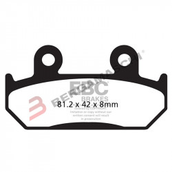 PASTIGLIE FRENO  MESCOLA ORGANICA MOTO CODICE R1212100 | EBC BRAKES