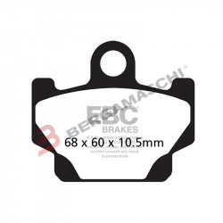 PASTIGLIE FRENO  MESCOLA ORGANICA MOTO CODICE R1208100 | EBC BRAKES | MPN: FA081