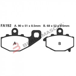 PASTIGLIE HH KAWA ZX-6R-RR 03- POST. | EBC BRAKES