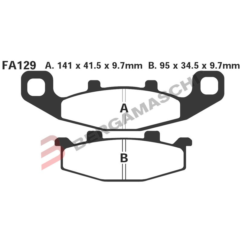 PASTIGLIE KAWA GPZ 900 90-02 POST. | EBC BRAKES