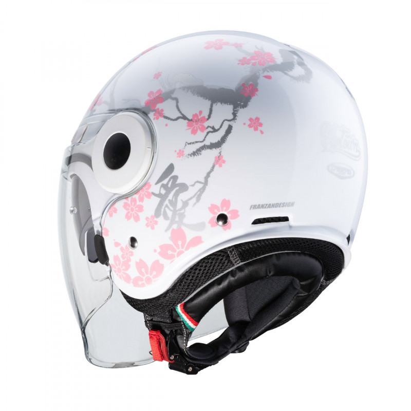 Casco Jet Ls2 OF558 Sphere Lux Bloom Blu Rosa