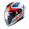 CASCO DRIFT EVO GAMA MATT WHITE / RED FLUO / BLUE CABERG