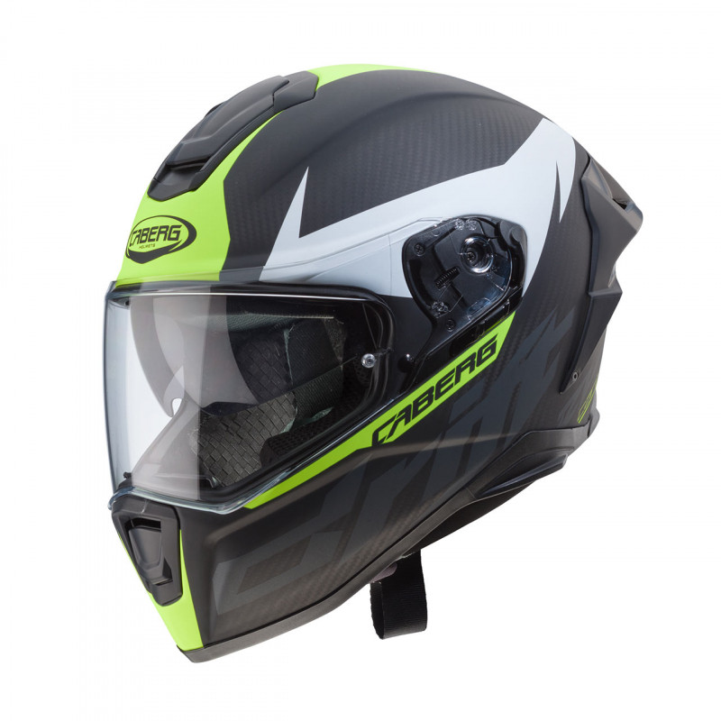 CASCO DRIFT EVO CARBON MATT ANTRACHITE / YELLOW FLUO CABERG