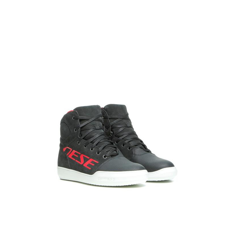 DAINESE YORK D-WP SHOES-08D-DARK-CARBON/RED