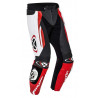 VORTEX 2 PT - PANTALONE PELLE UOMO NERO/BIANCO/ROSSO IXON