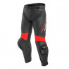 DELTA 3 LEATHER PANTS-P75-BLACK/BLACK/FLUO-RED DAINESE