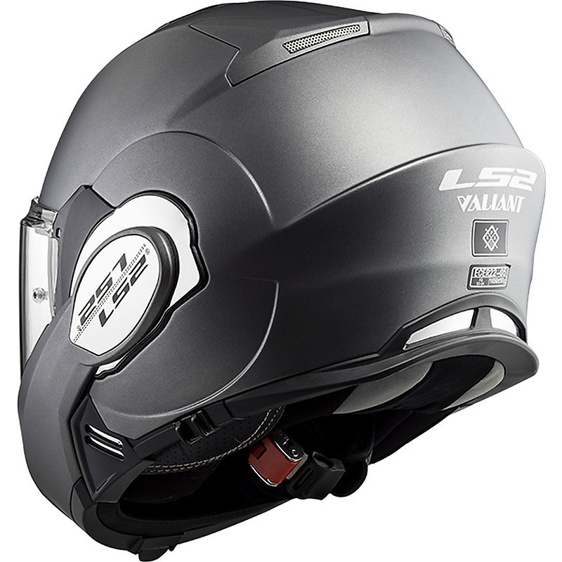 CASCO MODULARE LS2 FF399 VALIANT SINGLE MONO MATT TITANIUM X Taglia Int XS