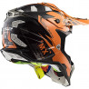 CASCO MOTOCROSS LS2 MX470 SUBVERTER EMPEROR BLACK ORANGE