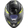 CASCO INTEGRALE LS2 FF397 VECTOR FT2 STENCIL BLACK H-V YELLO